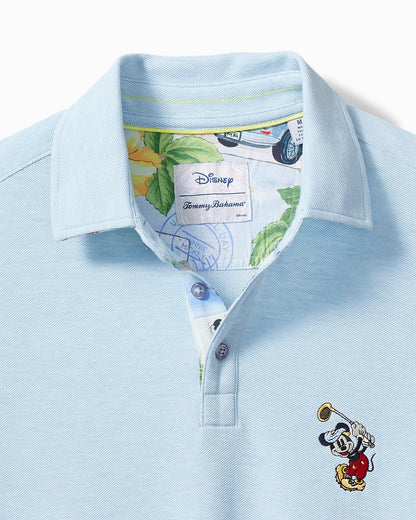 Tommy Bahama | Big & Tall Disney Postcard to Paradise Five O'Clock Polo / Light Sky Hthr