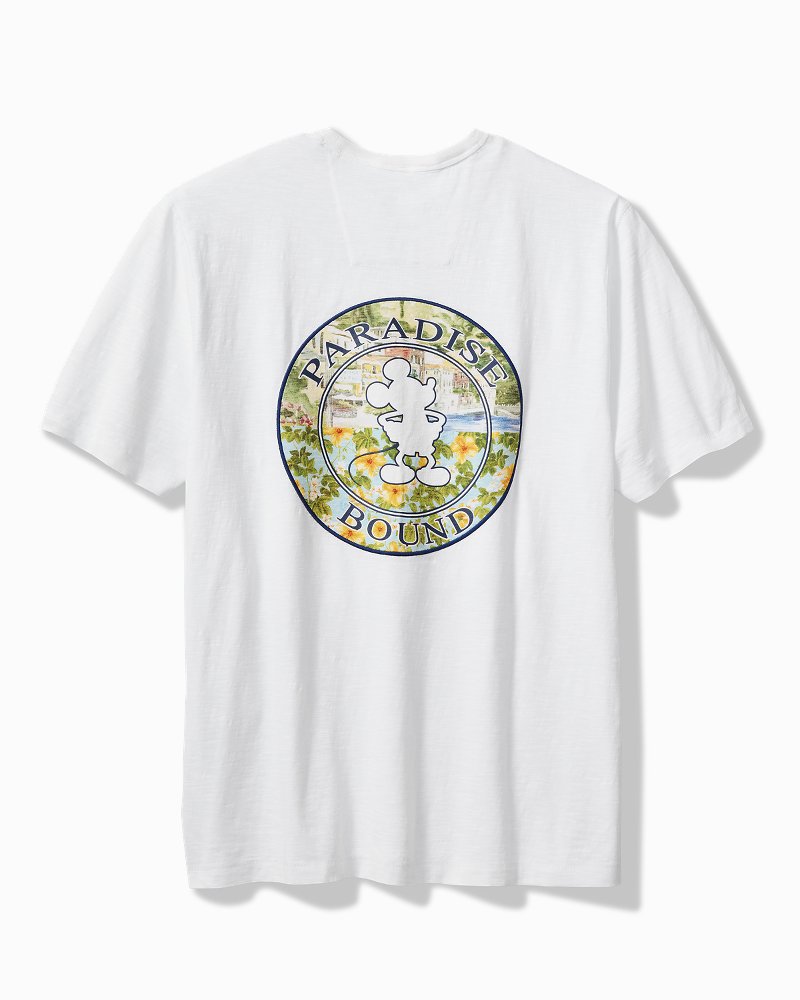 Tommy Bahama | Big & Tall Disney x Tommy Bahama Paradise Bound Short-Sleeve Lux T-Shirt / White