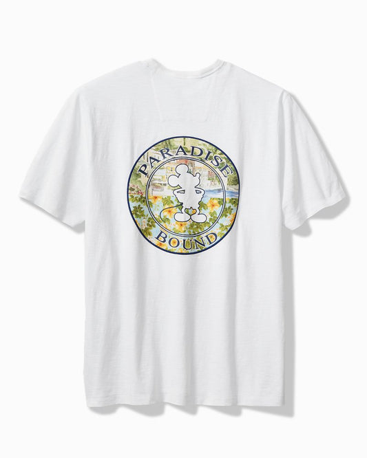 Tommy Bahama | Big & Tall Disney x Tommy Bahama Paradise Bound Short-Sleeve Lux T-Shirt / White