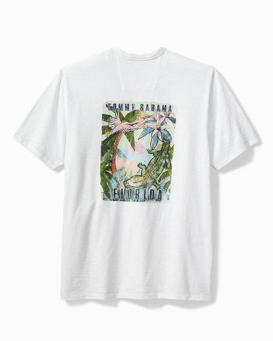 Tommy Bahama | Big & Tall Later Gator Short-Sleeve Lux T-Shirt / White