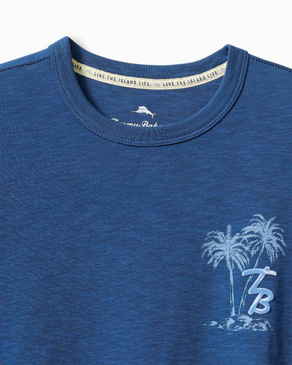 Tommy Bahama | Big & Tall High Tide Hangout Long-Sleeve Lux T-Shirt / Dark Blue Muse