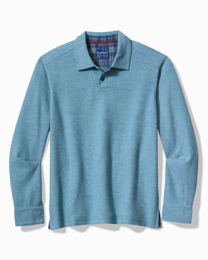Tommy Bahama | Big & Tall Las Arias Sweatshirt Polo / Corfu Blue Heather