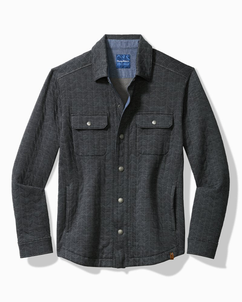 Tommy Bahama | Big & Tall Cobble Hill CPO Shirt Jacket / Ash Grey