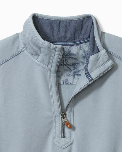 Tommy Bahama | Big & Tall Ben & Terry Half-Zip Sweatshirt / Norse Blue