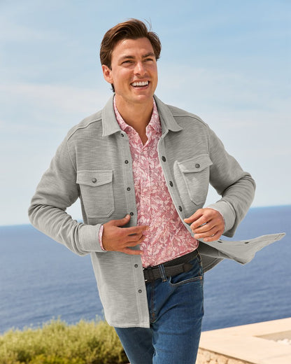 Tommy Bahama | Big & Tall Trinidad CPO Shirt Jacket / Smoke Grey