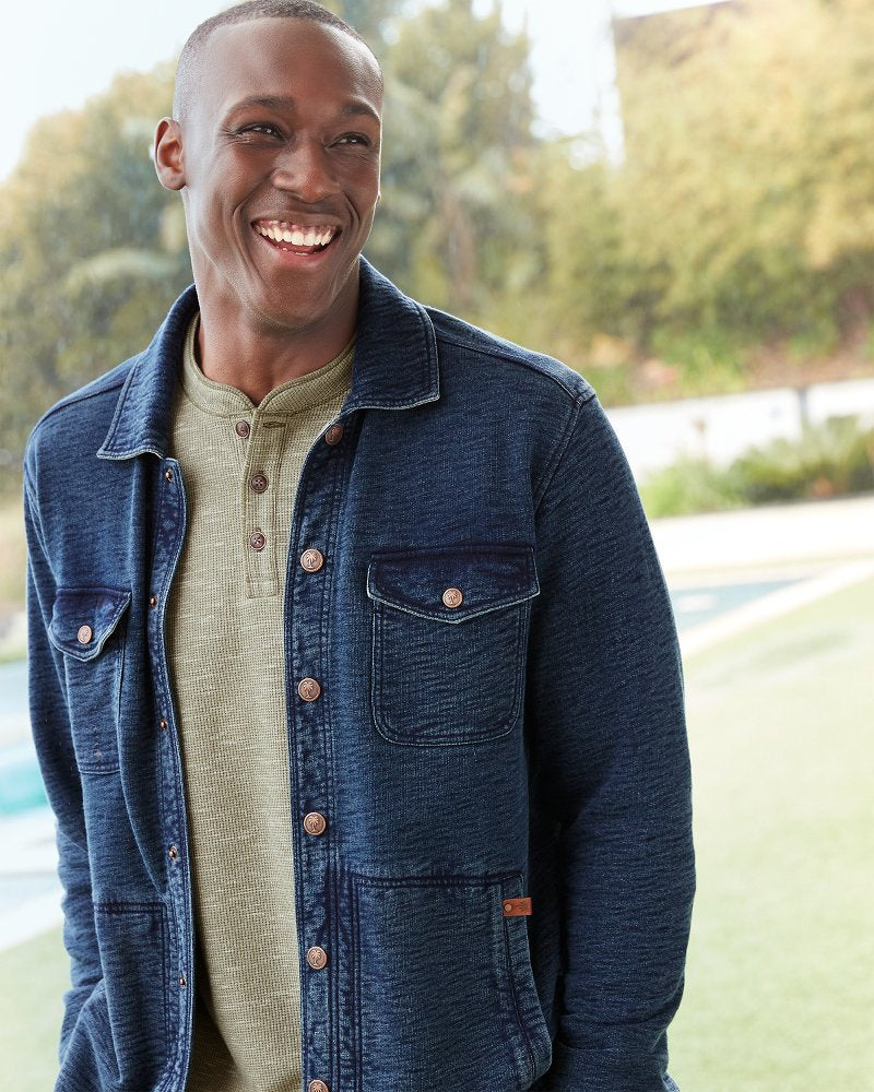 Tommy Bahama | Big & Tall Morro Beach Long-Sleeve Henley / Tea Leaf