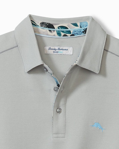 Tommy Bahama | Big & Tall Tropicano Blooms Five O'Clock IslandZone® Polo / Concrete Grey