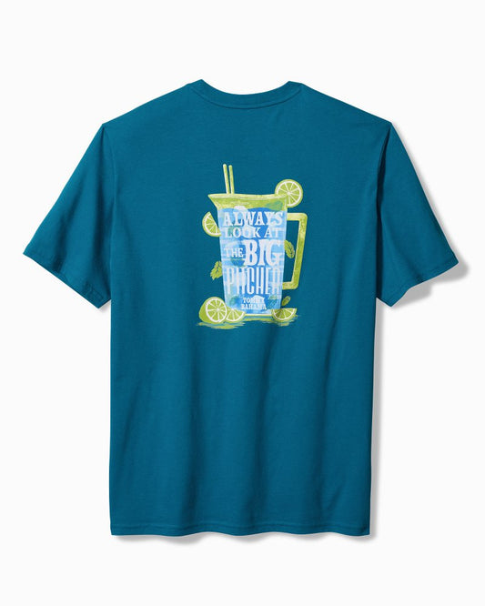 Tommy Bahama | Big & Tall Always Look at the Big Pitcher Graphic T-Shirt / Blue Allure