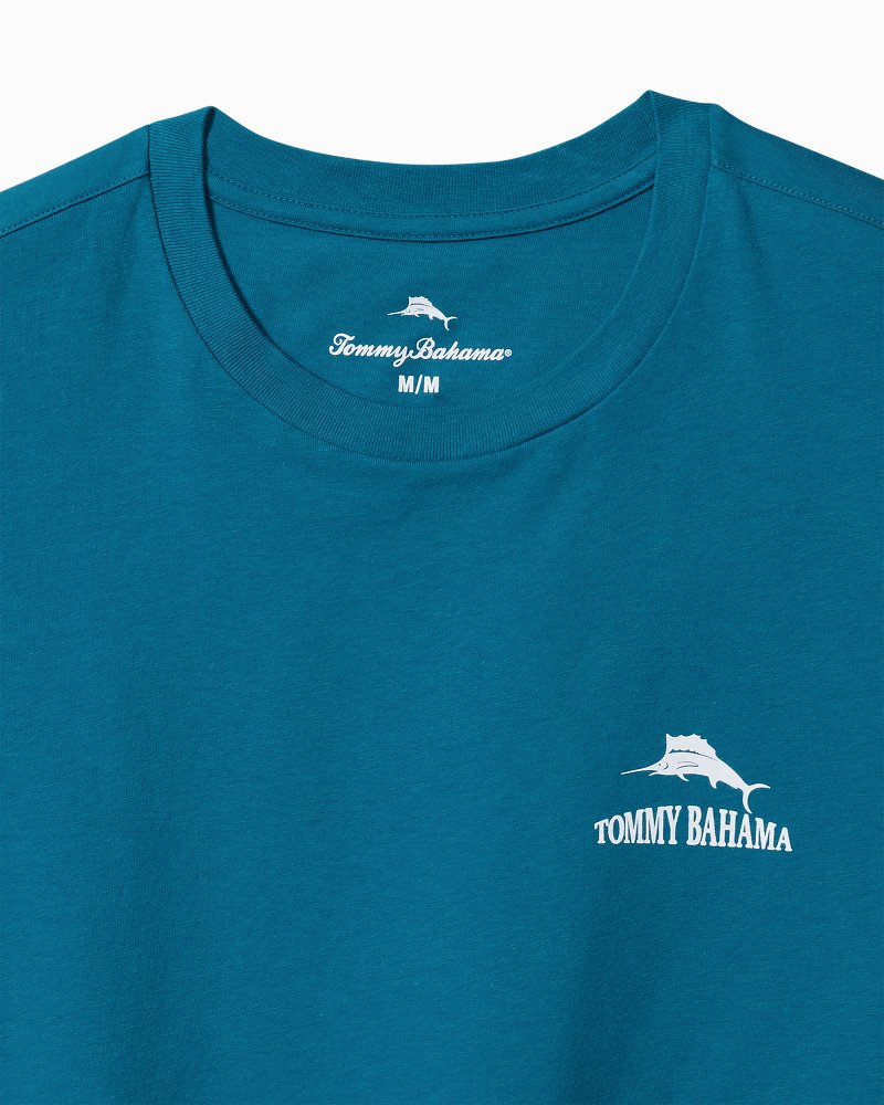 Tommy Bahama | Big & Tall Always Look at the Big Pitcher Graphic T-Shirt / Blue Allure