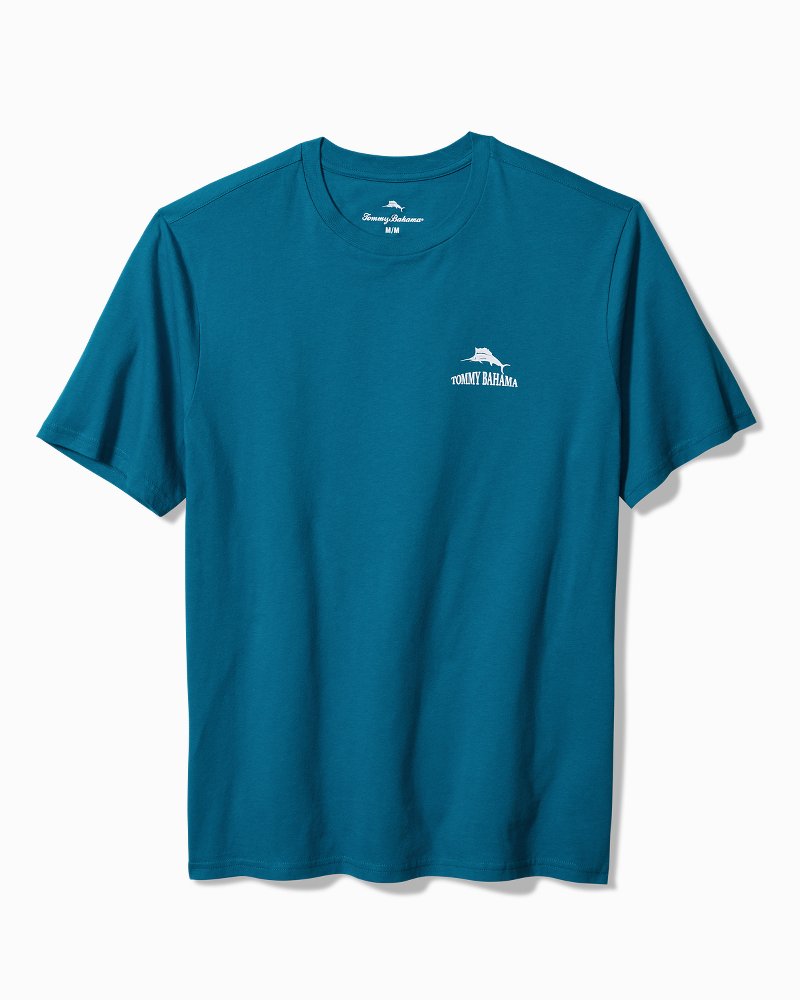 Tommy Bahama | Big & Tall Always Look at the Big Pitcher Graphic T-Shirt / Blue Allure
