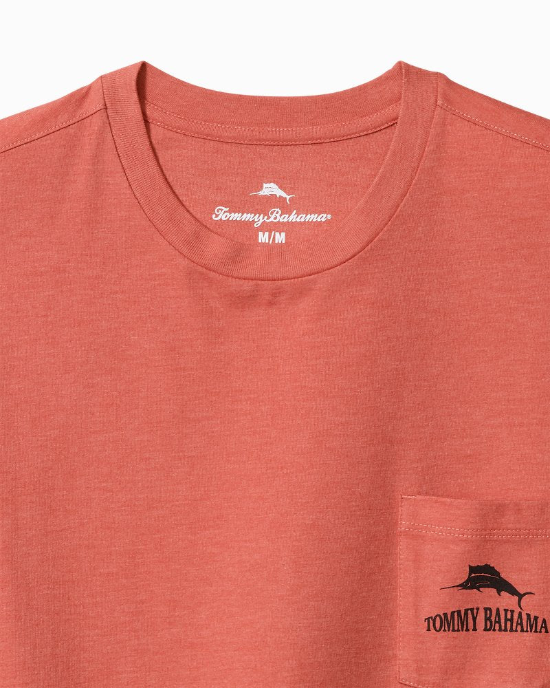 Tommy Bahama | Big & Tall Sandsquatch Pocket T-Shirt / Red Ginger Heather