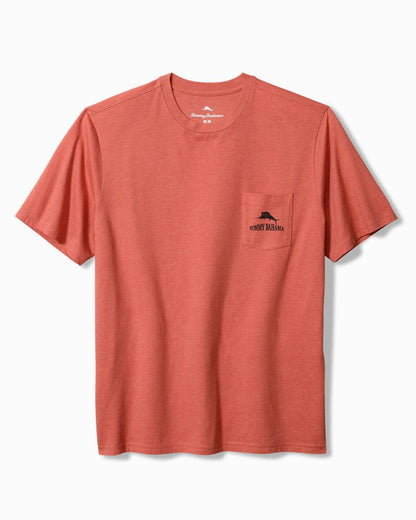 Tommy Bahama | Big & Tall Sandsquatch Pocket T-Shirt / Red Ginger Heather