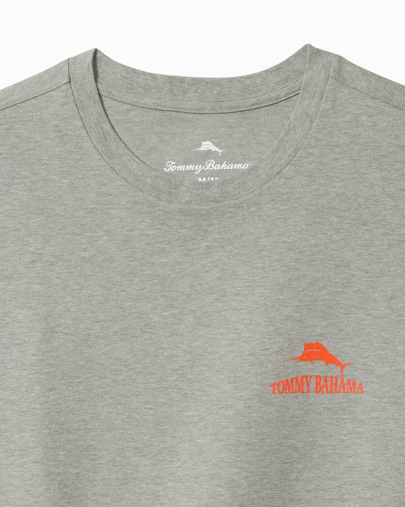 Tommy Bahama | Big & Tall Plenty at Steak Graphic T-Shirt / Grey Heather