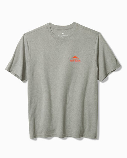 Tommy Bahama | Big & Tall Plenty at Steak Graphic T-Shirt / Grey Heather