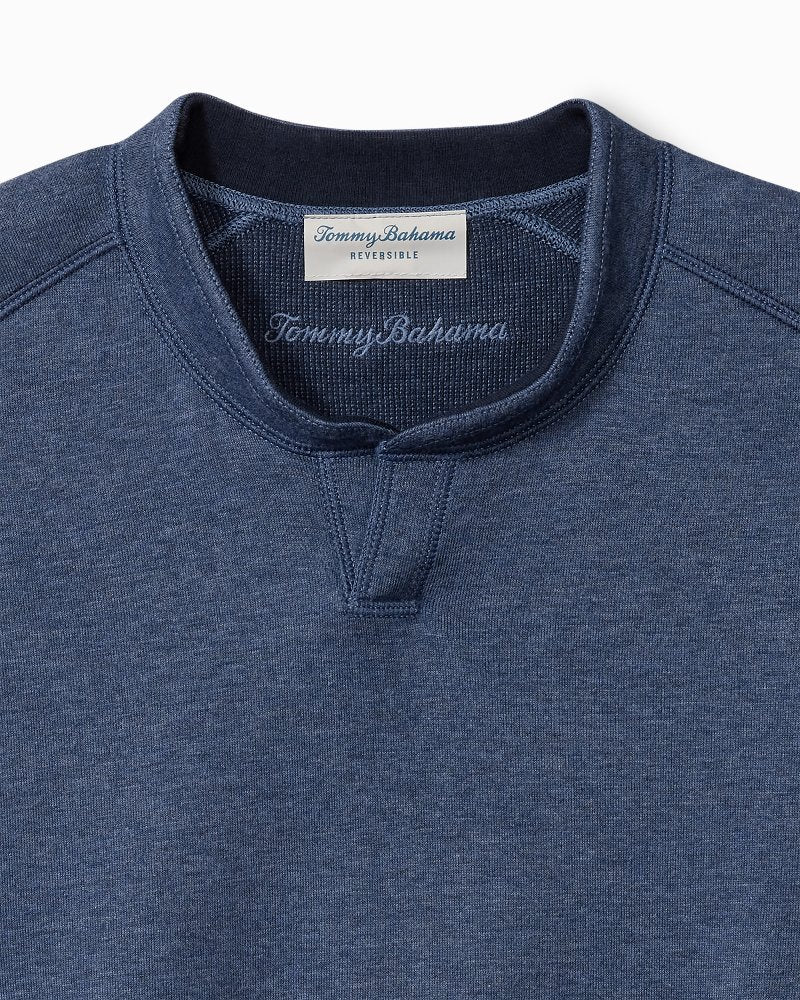 Tommy Bahama | Big & Tall Flip Coast Reversible Abaco Sweatshirt / Blue Note Heather
