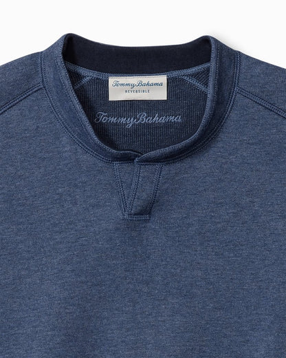 Tommy Bahama | Big & Tall Flip Coast Reversible Abaco Sweatshirt / Blue Note Heather