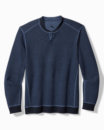 Tommy Bahama | Big & Tall Flip Coast Reversible Abaco Sweatshirt / Blue Note Heather