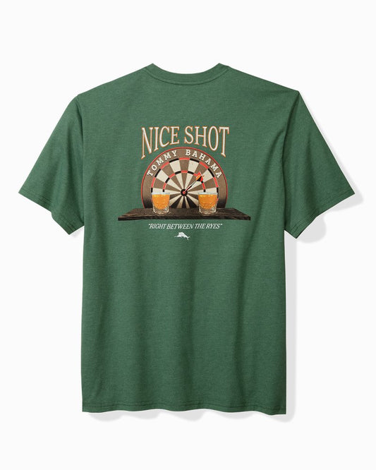 Tommy Bahama | Big & Tall Between the Ryes Graphic Pocket T-Shirt / Green Meadow Heather