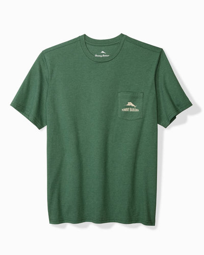 Tommy Bahama | Big & Tall Between the Ryes Graphic Pocket T-Shirt / Green Meadow Heather