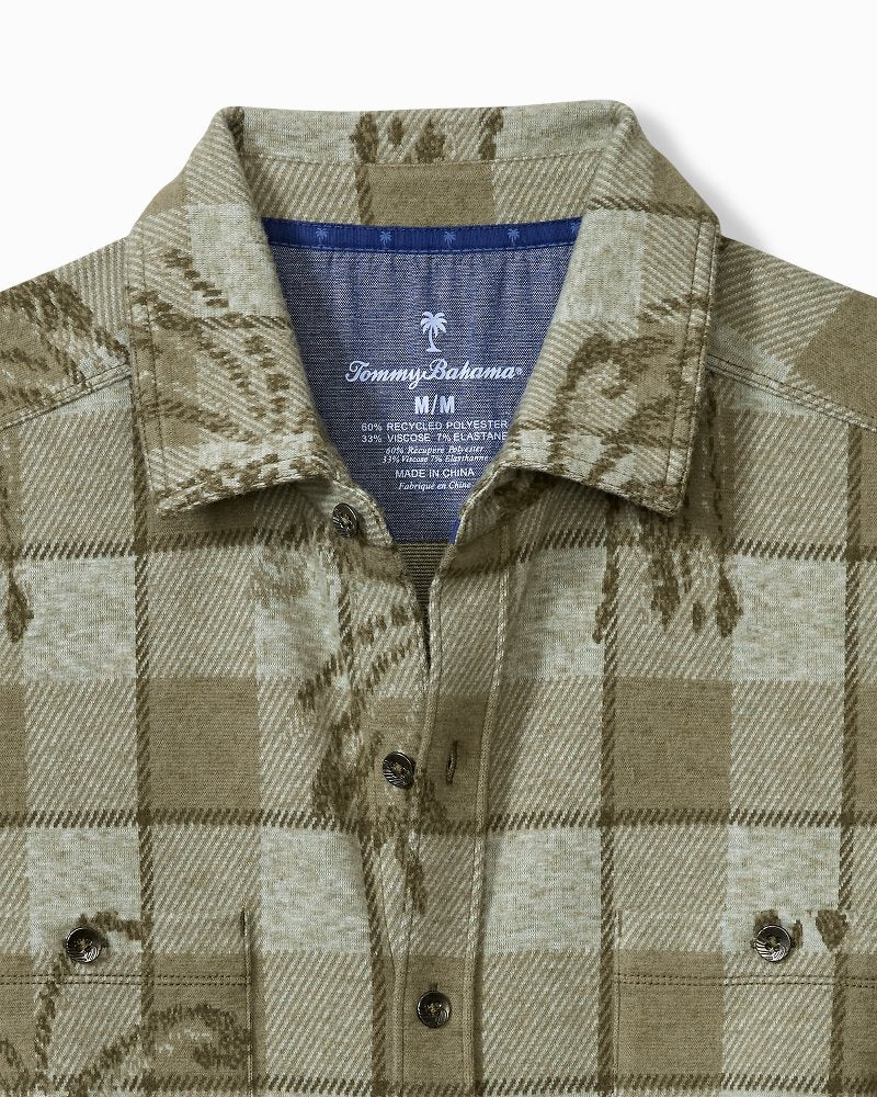 Tommy Bahama | Big & Tall Fireside Palm Springs Stretch Flannel Shirt / Tea Leaf