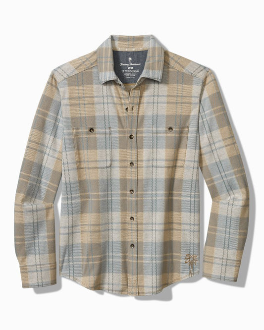 Tommy Bahama | Big & Tall Fireside Modesto Stretch Flannel Shirt / Wind's Breath