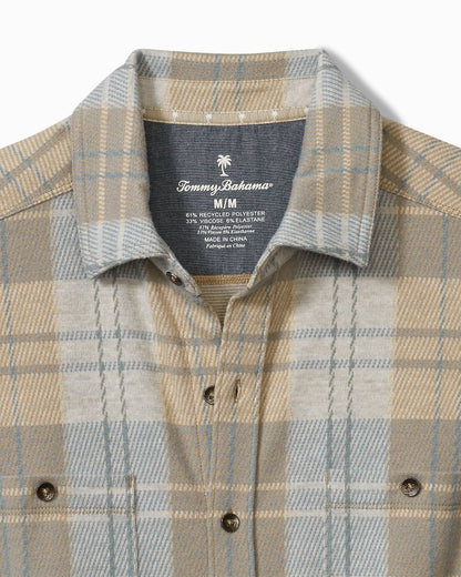 Tommy Bahama | Big & Tall Fireside Modesto Stretch Flannel Shirt / Wind's Breath