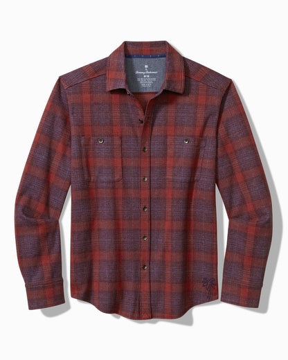Tommy Bahama | Big & Tall Fireside San Miguel Stretch Flannel Shirt / Rhododendron
