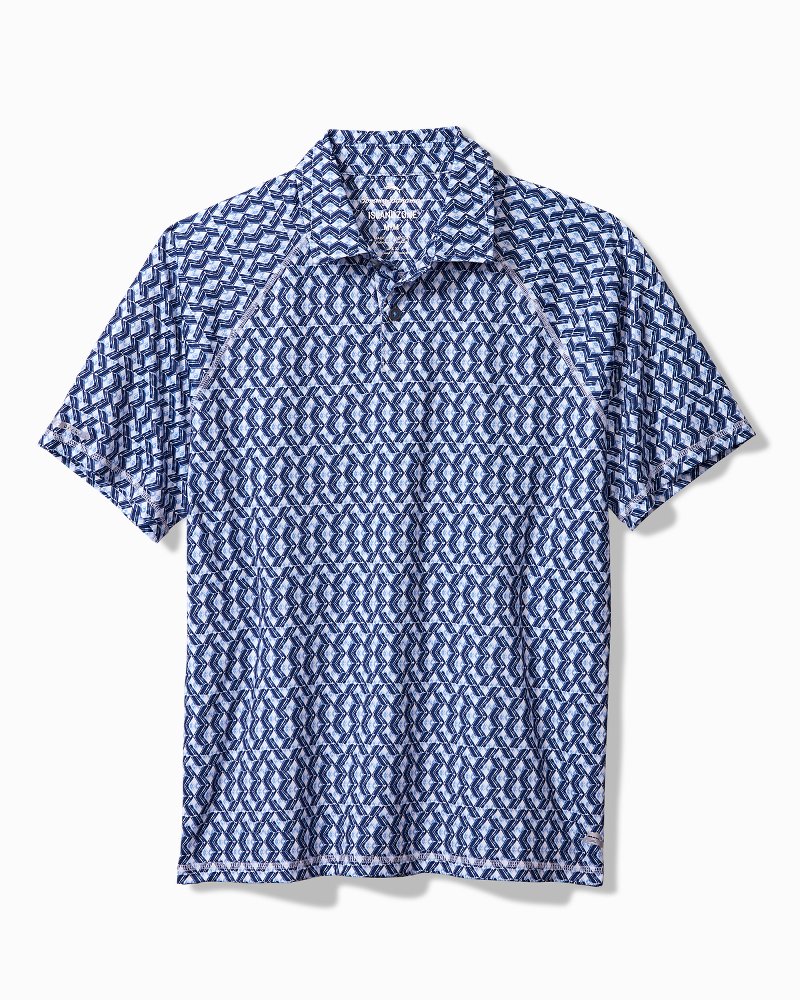 Tommy Bahama | Big & Tall Fresco Geo IslandZone® Polo / Deep Space