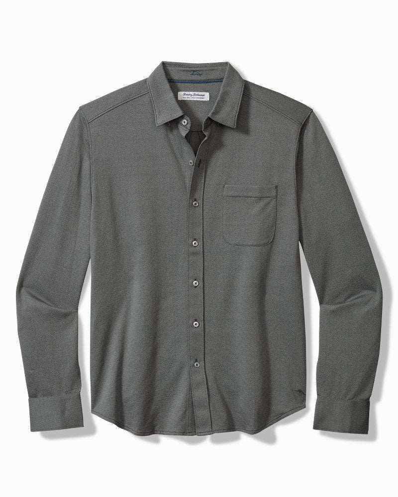 Tommy Bahama | Big & Tall San Lucio Diamond Isles Knit Stretch Shirt / Turbulence