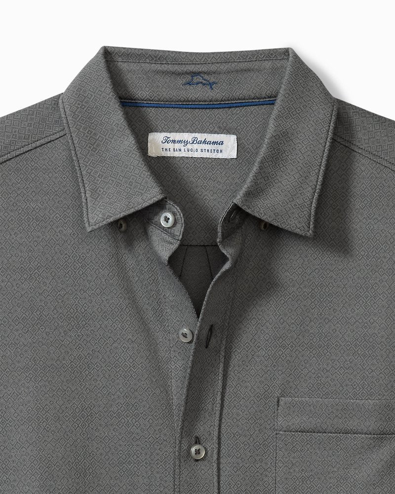 Tommy Bahama | Big & Tall San Lucio Diamond Isles Knit Stretch Shirt / Turbulence