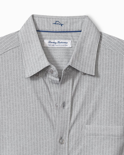 Tommy Bahama | Big & Tall San Lucio Studio Stripe Knit Stretch Shirt / Dark Slate