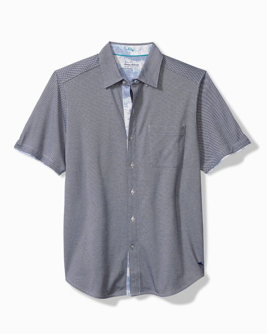 Tommy Bahama | Big & Tall San Lucio Cali Blooms Happy Hour Knit Stretch Shirt / Bering Blue