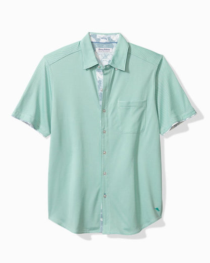 Tommy Bahama | Big & Tall San Lucio Cali Blooms Happy Hour Knit Stretch Shirt / Azul Mar