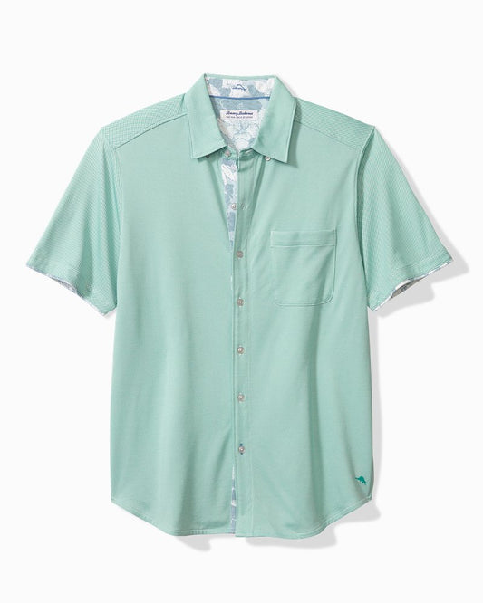 Tommy Bahama | Big & Tall San Lucio Cali Blooms Happy Hour Knit Stretch Shirt / Azul Mar