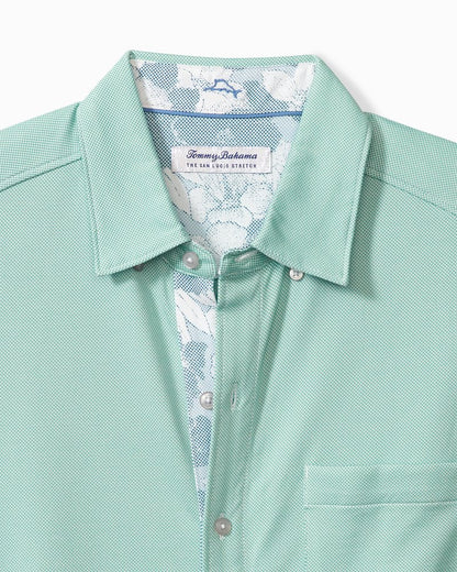 Tommy Bahama | Big & Tall San Lucio Cali Blooms Happy Hour Knit Stretch Shirt / Azul Mar
