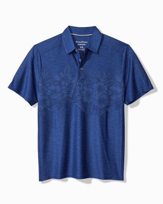 Tommy Bahama | Big & Tall Palm Coast Hibiscus Border IslandZone® Polo / Kingdom Blue