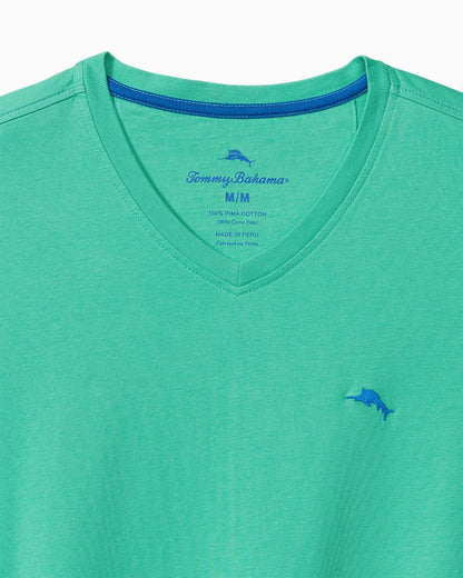 Tommy Bahama | Big & Tall Bali Skyline V-Neck Long-Sleeve T-Shirt / Kohala Teal