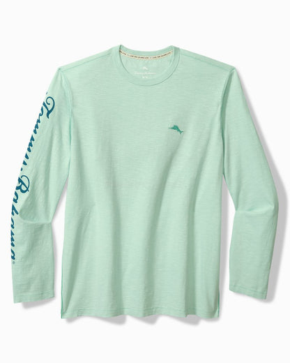 Tommy Bahama | Big & Tall Marlin Mirage Lux Long-Sleeve T-Shirt / Light Caribbean Tile