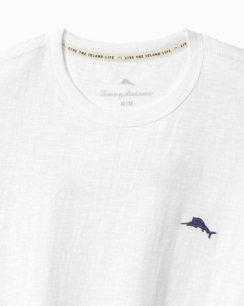 Tommy Bahama | Big & Tall Feelin' Festive Long-Sleeve Lux T-Shirt / White
