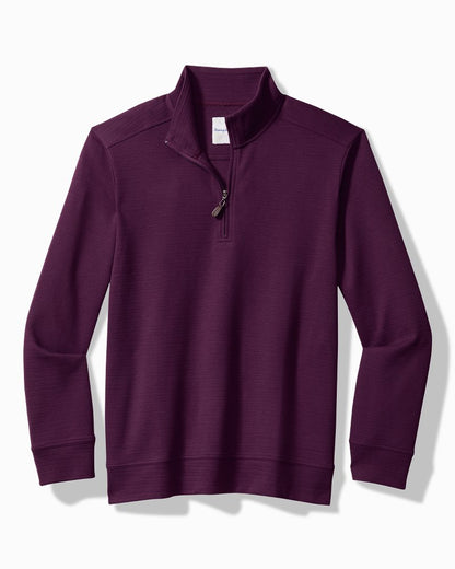 Tommy Bahama | Big & Tall St. Kitts Half-Zip Sweatshirt / Purple Passage