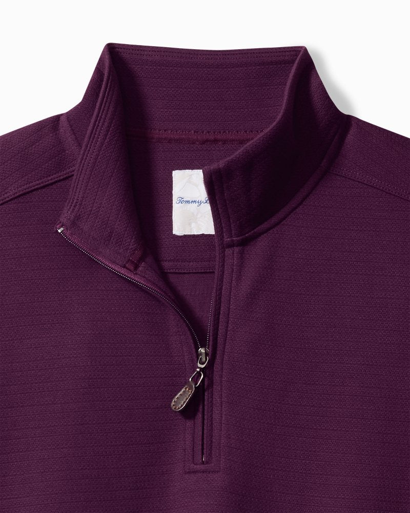 Tommy Bahama | Big & Tall St. Kitts Half-Zip Sweatshirt / Purple Passage