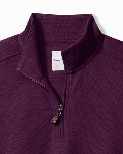 Tommy Bahama | Big & Tall St. Kitts Half-Zip Sweatshirt / Purple Passage