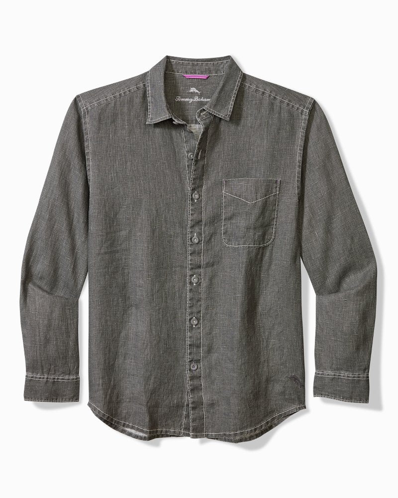 Tommy Bahama | Big & Tall Sea Glass Breezer Linen Shirt / Gunmetal