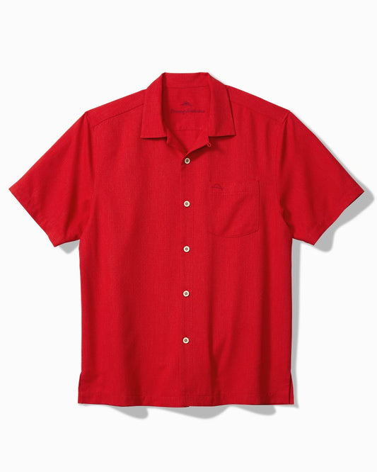 Tommy Bahama | Big & Tall Coastal Breeze Check IslandZone® Camp Shirt / Regal Red