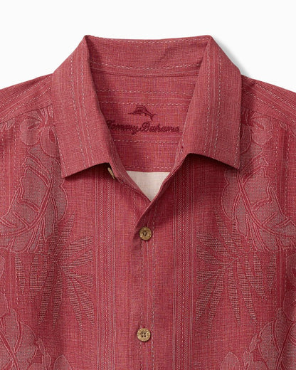 Tommy Bahama | Big & Tall Bali Border Silk Camp Shirt / Deep Havana