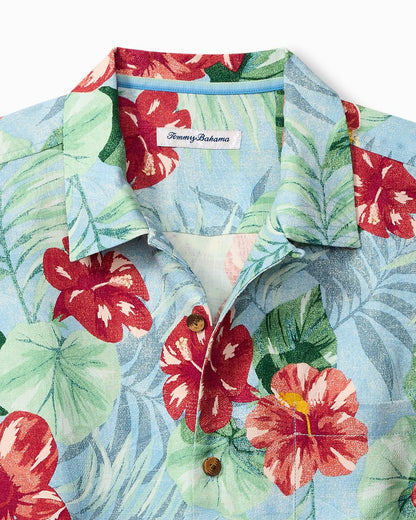 Tommy Bahama | Big & Tall Fridas Garden Silk Camp Shirt / Morning Sky