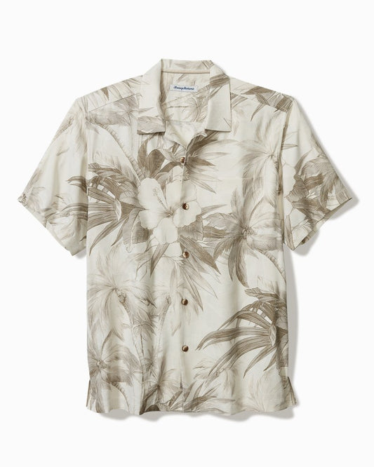 Tommy Bahama | Big & Tall Flora Oasis IslandZone® Camp Shirt / Pure Khaki
