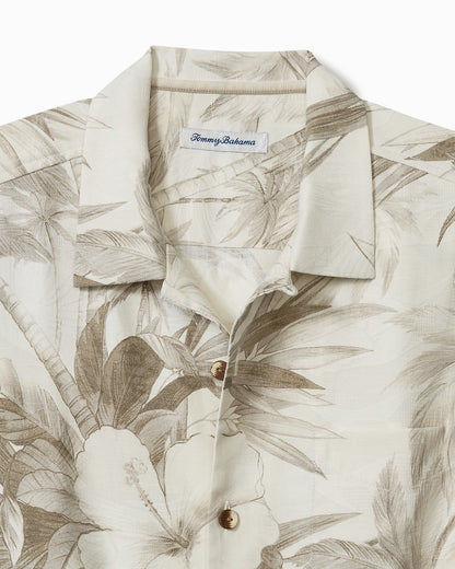 Tommy Bahama | Big & Tall Flora Oasis IslandZone® Camp Shirt / Pure Khaki