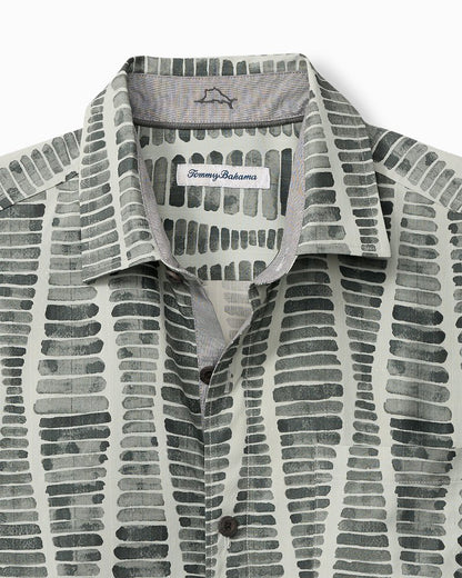 Tommy Bahama | Big & Tall Boardwalk Blues Silk Camp Shirt / Carbon Grey