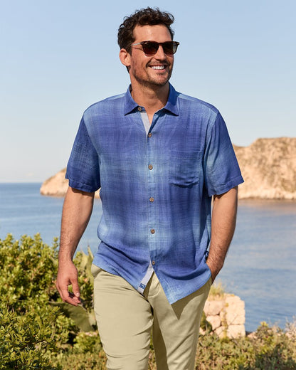 Tommy Bahama | Big & Tall Madera Ombré Silk Camp Shirt / Majorca